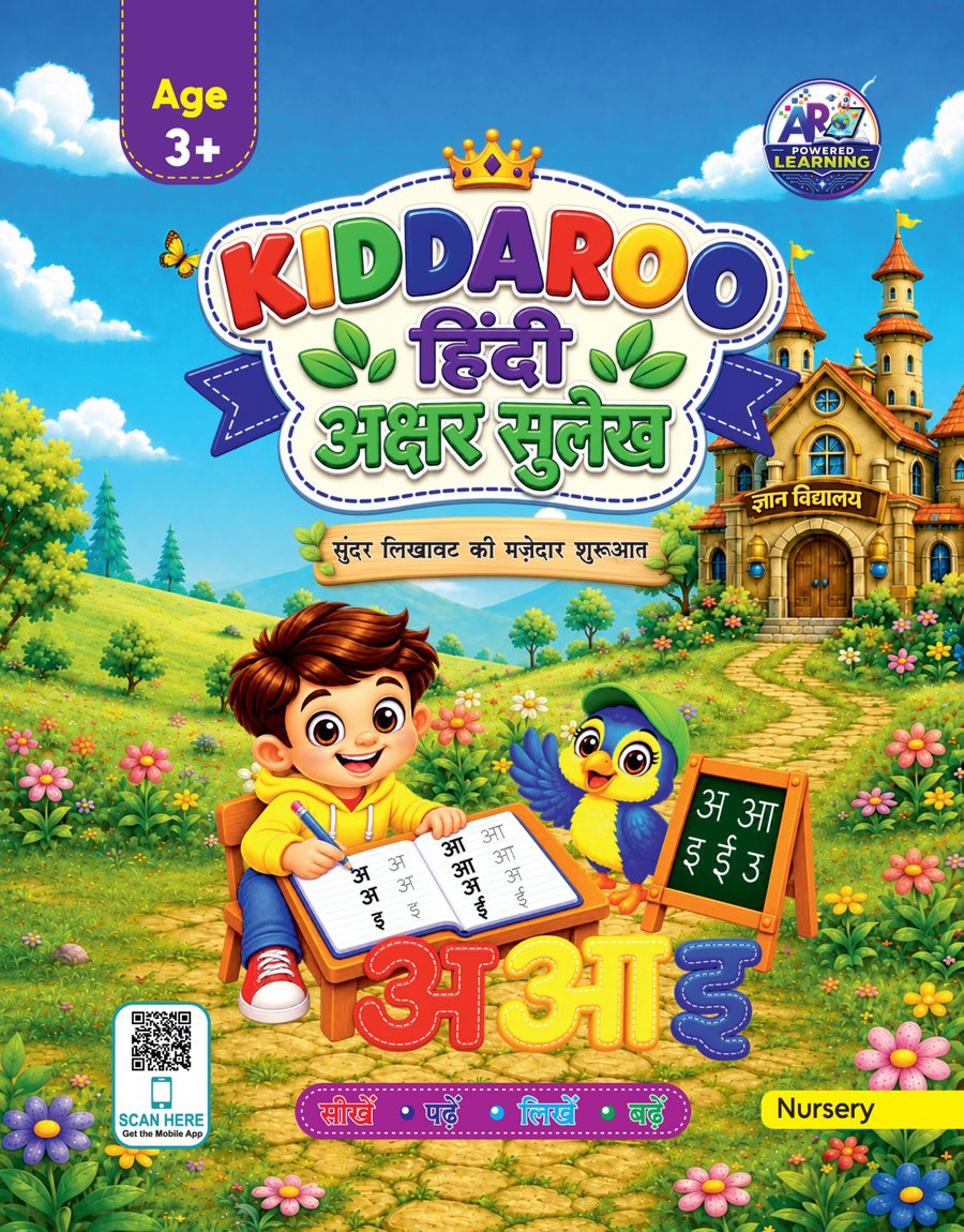 Kiddaroo Hindi Akshar Sulekh book cover